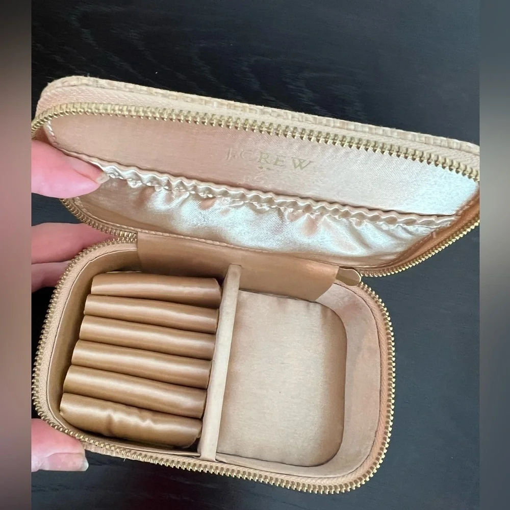 J.Crew Woven Jewelry Case
